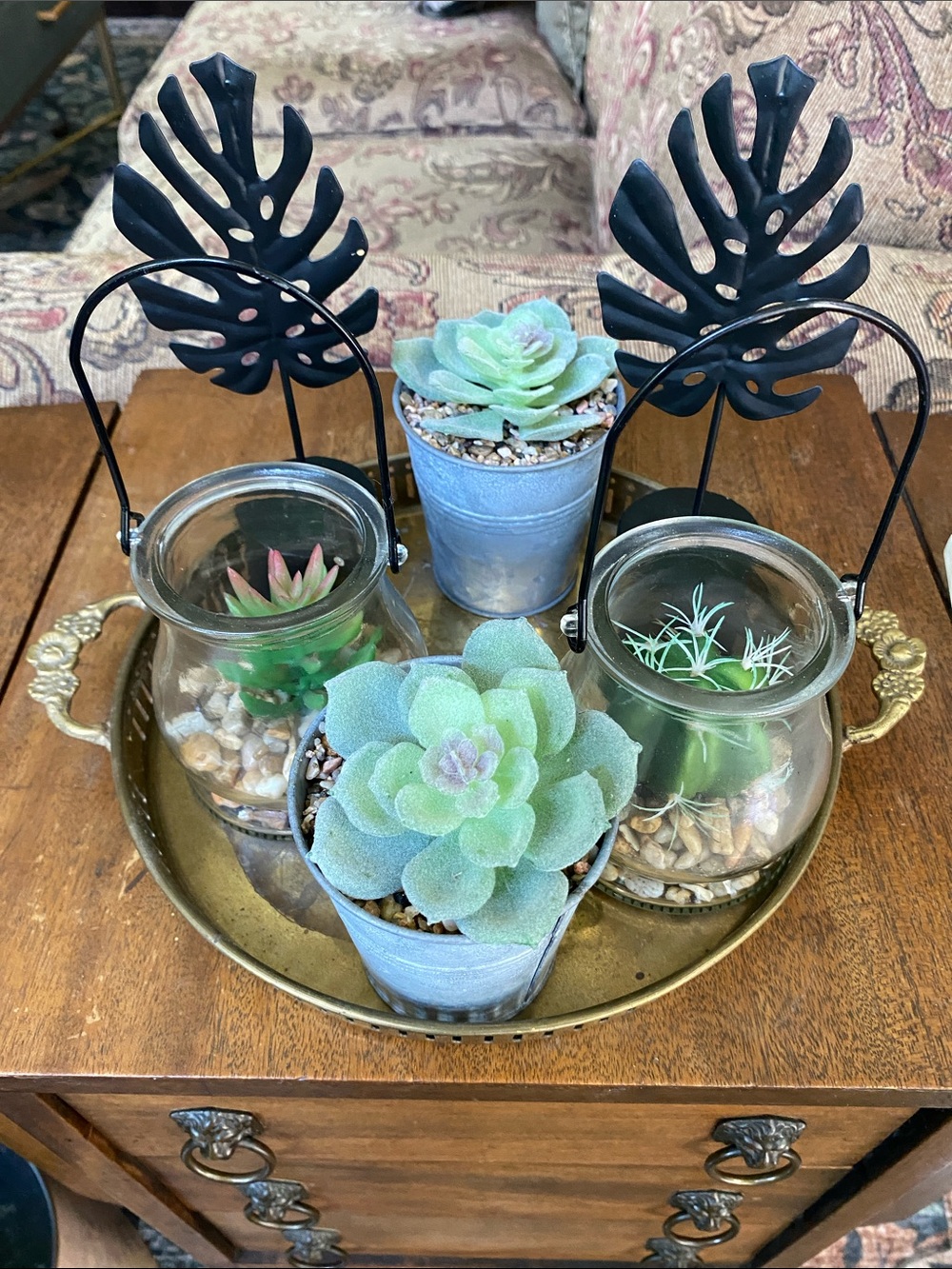 6 Piece Faux Succulents